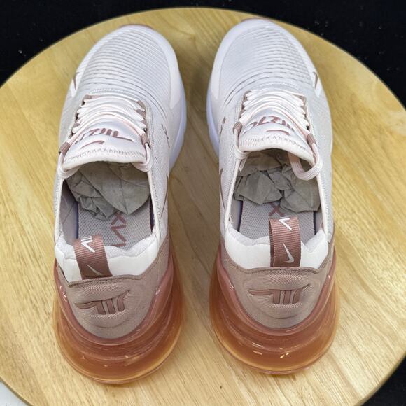 Womens Size 10 Nike Air Max 270 Pink White Trainer Sneakers HJ3222 600 - Picture 8 of 10